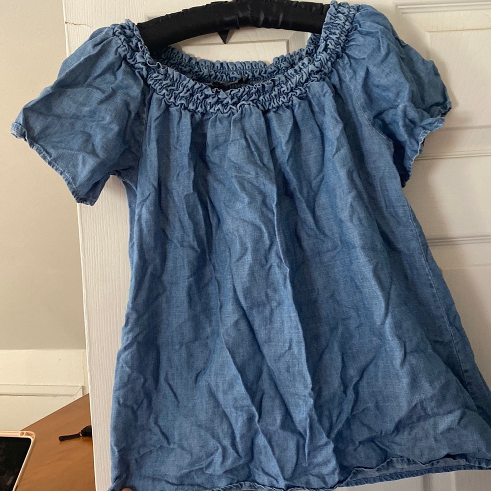 Michael stars medium denim blouse